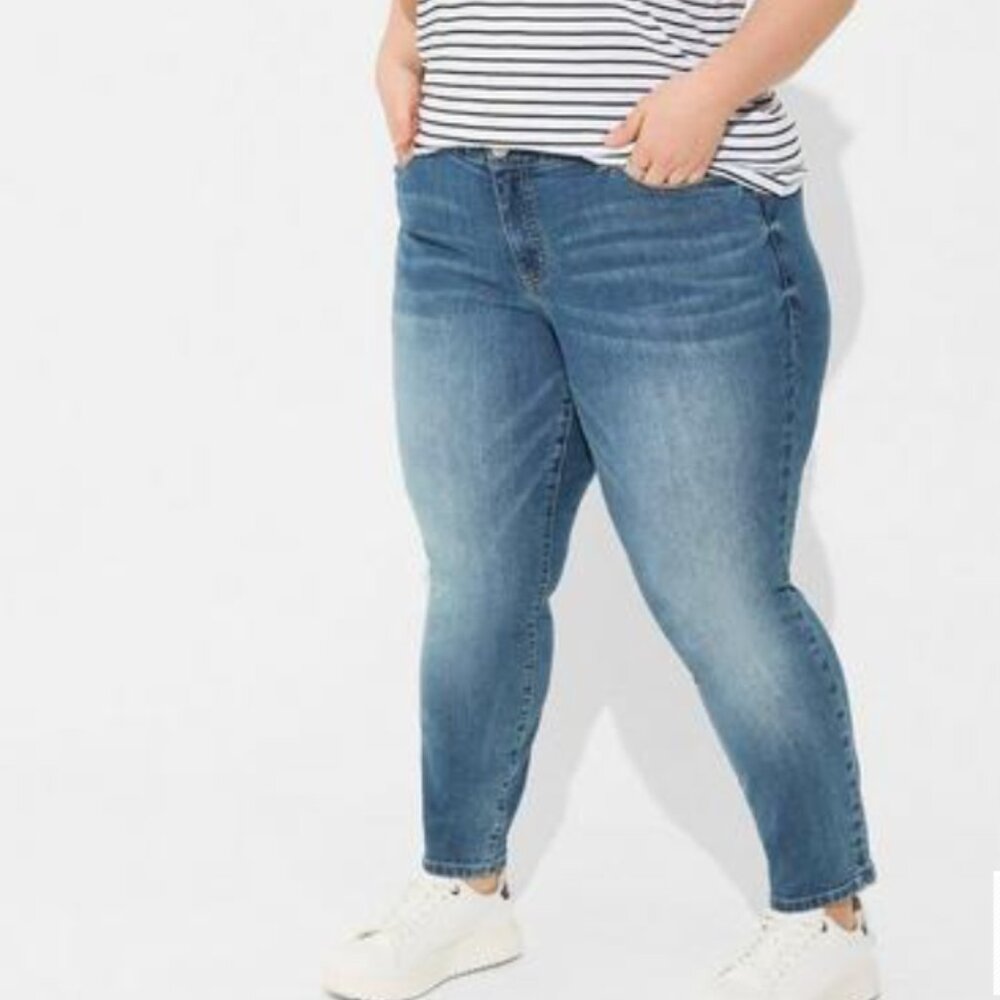 torrid Perfect Skinny Ankle Vintage Stretch Mid-Rise Jean Extra Short NWT